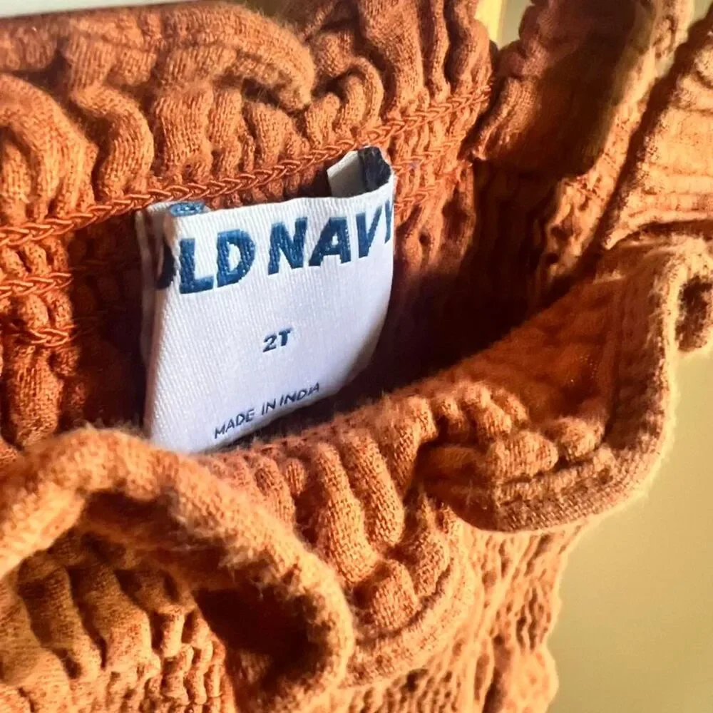 Old-navy Brown and Orange Playsuit-romper